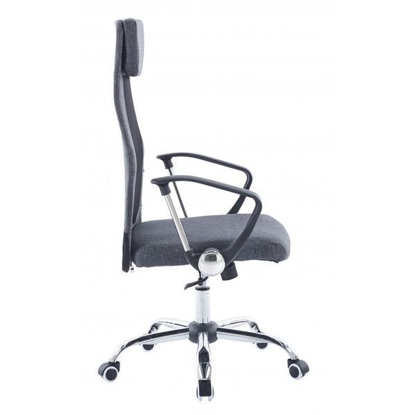 Крісло офісне на колесах Bonro BN-002-2 сіре 42400415 фото