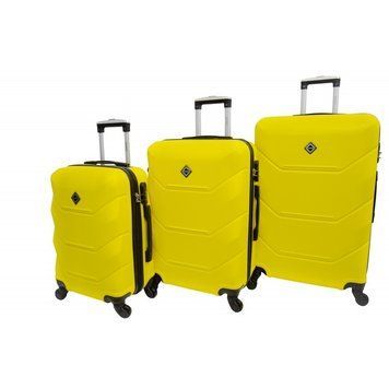 Валіза Bonro 2019 набір 3 штуки жовта 10500300 фото