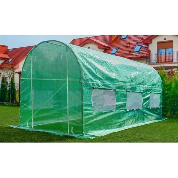 Теплица садовая парник для огорода с окнами и оцинковым каркасом Bonro UP-6 м2 42400475 фото