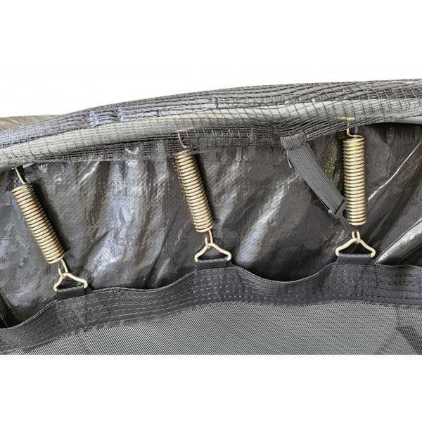 Батут з сіткою та драбинкою 252 см Atleto Black  42400582 фото