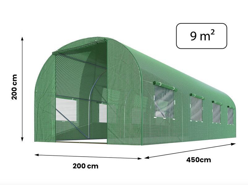 Парник теплиця 9м2 Funfit Garden (450х200х200см) Польща P0024 фото
