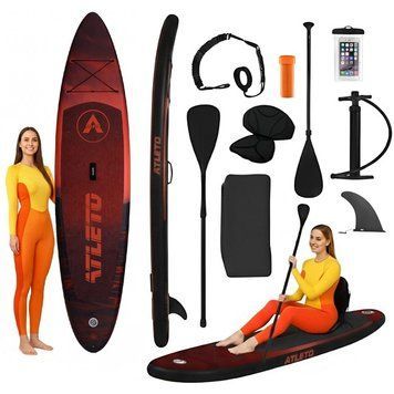 SUP-дошка надувна для плавання Atleto 350 см Лайф + сидіння 42401125 фото