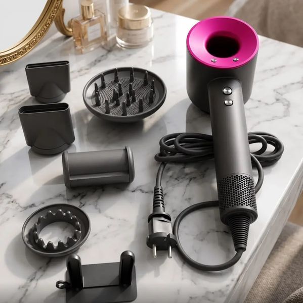 Професійний фен для волосся Super hair Dryer 1600 Вт із насадками  2104619555 фото