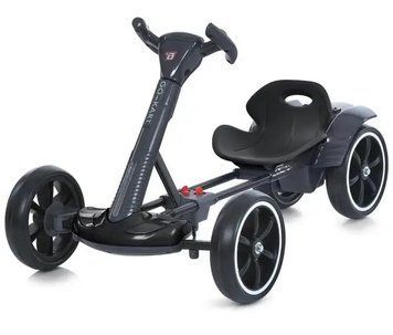 Дитячий складаний електромобіль Go-Kart з акумулятором електрокар&nbsp;до 50 кг Чорний  2104619537 фото
