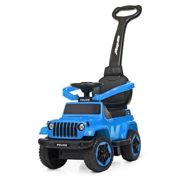 Каталка-толокар Spoko SP-219 2в1 с родительской ручкой синий 42400193 фото