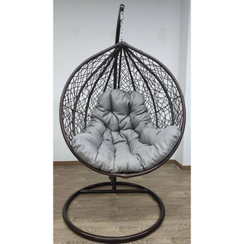 Подвесное кресло-качалка кокон Bonro 329 XL (коричнево-серый) 42400922 фото