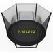 Батут з сіткою та драбинкою 252 см Atleto Black  42400582 фото 2