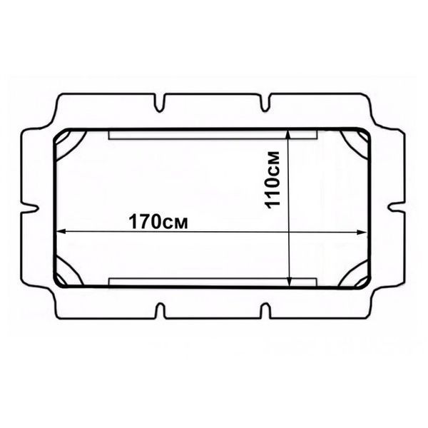 Дашок для садової гойдалки Bonro 170x110см зелений 80000020 фото